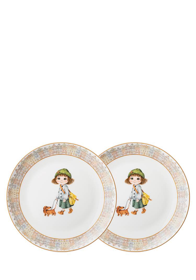 Набор из 2-х тарелок Fashion Princesses шир.  750, рис. 1