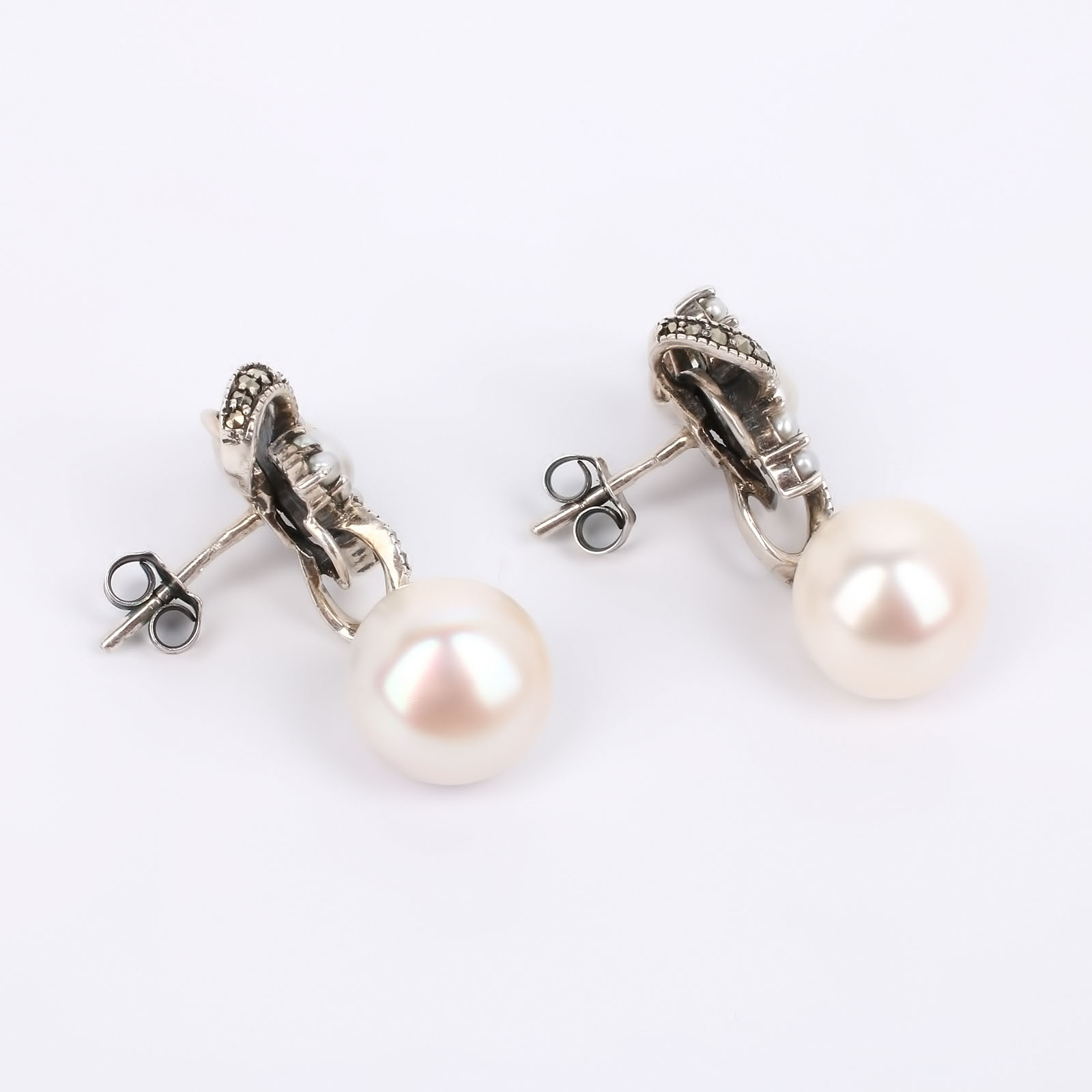 Серебряные серьги "Астрия" Fresh Jewelry, цвет белый - фото 3