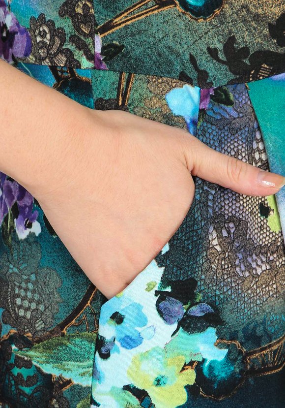 Платье с карманами и рукавом 7/8 шир.  580, рис. 5