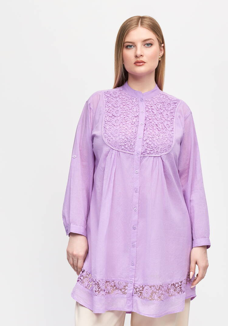 Блуза с кружевом Эстер шир.  750, рис. 10