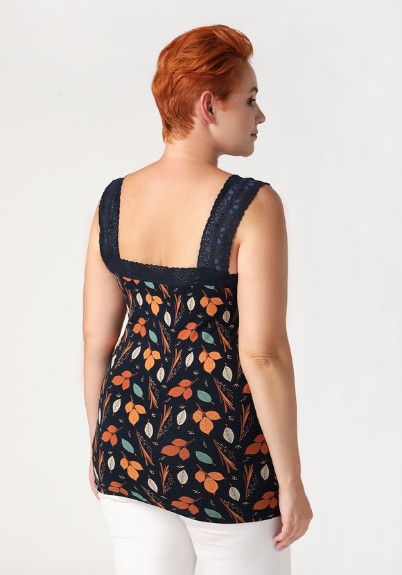 Майка из хлопка с кружевом Аэлита шир.  580, рис. 20