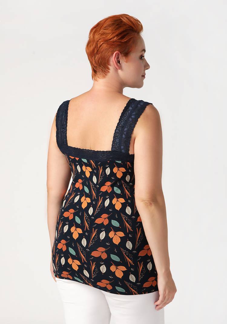 Майка из хлопка с кружевом Аэлита шир.  750, рис. 20