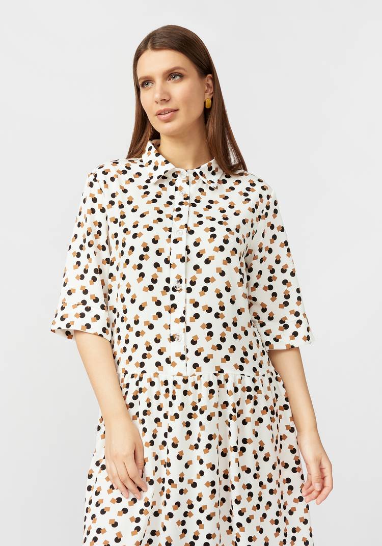 Платье А образное с принтом шир.  750, рис. 8