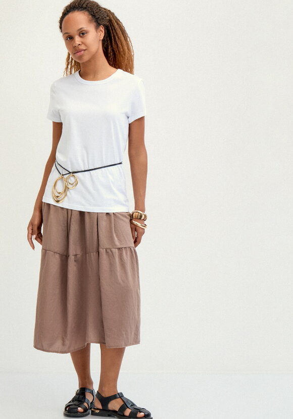 Юбка с ярусами на резинке шир.  580, рис. 1