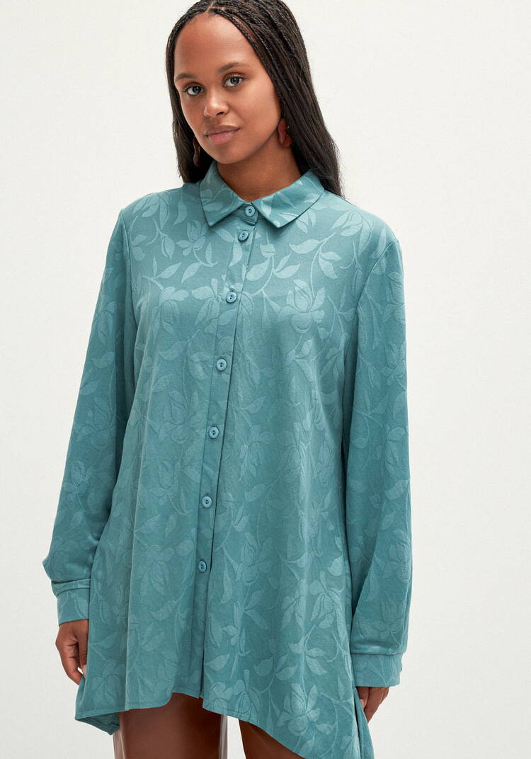 Туника трикотажная с жаккардовым рисунком шир.  750, рис. 4