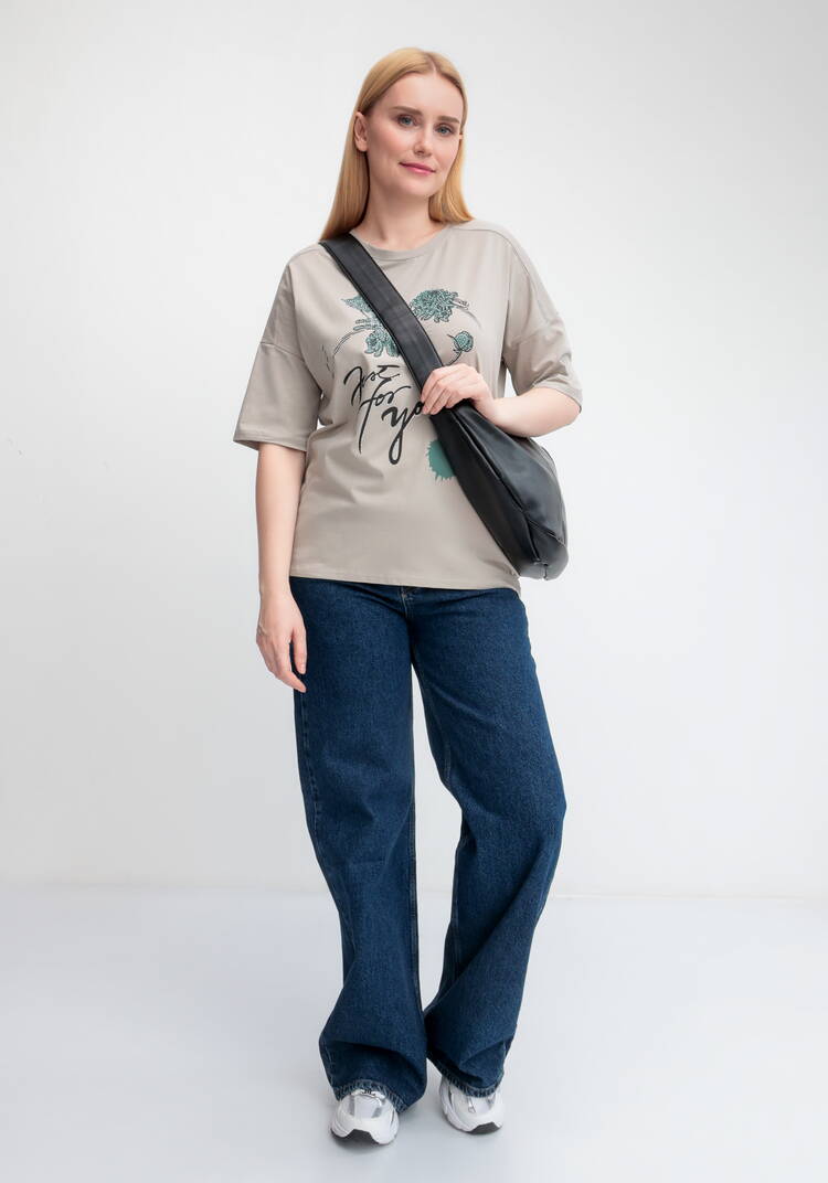 Футболка с принтом и рукавом 3/4 шир.  750, рис. 12