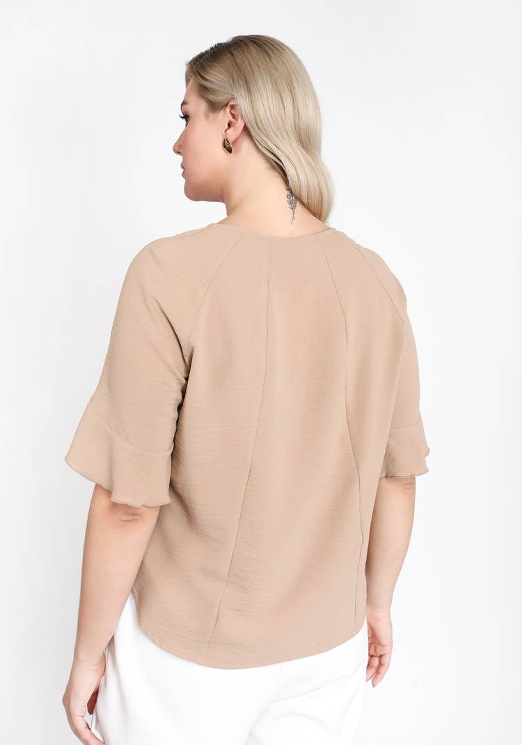 Блуза на пуговицах с рукавом реглан шир.  750, рис. 11