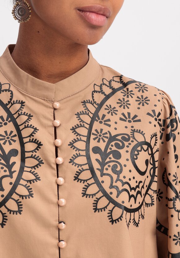 Блуза с этническим принтом шир.  580, рис. 13