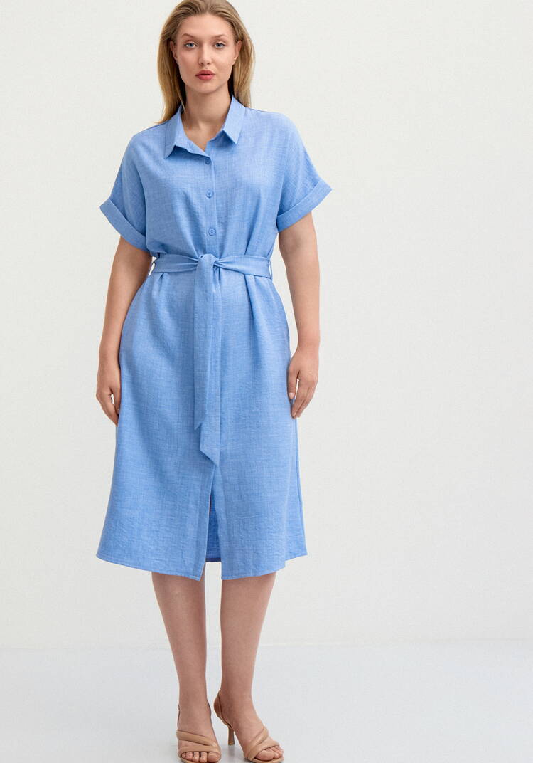 Платье со спущенным плечом А-силуэта шир.  750, рис. 4