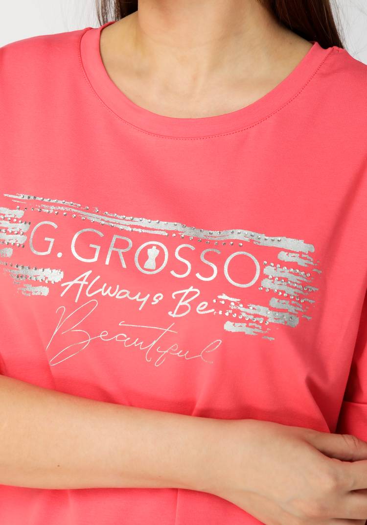 Футболка с принтом и разрезами по бокам шир.  750, рис. 13