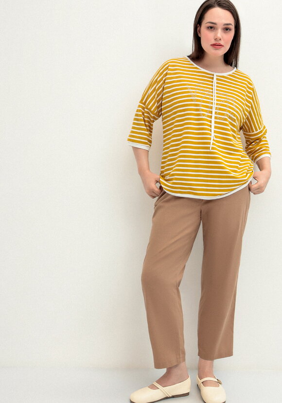 Брюки прямого кроя с поясом на резинке шир.  580, рис. 15