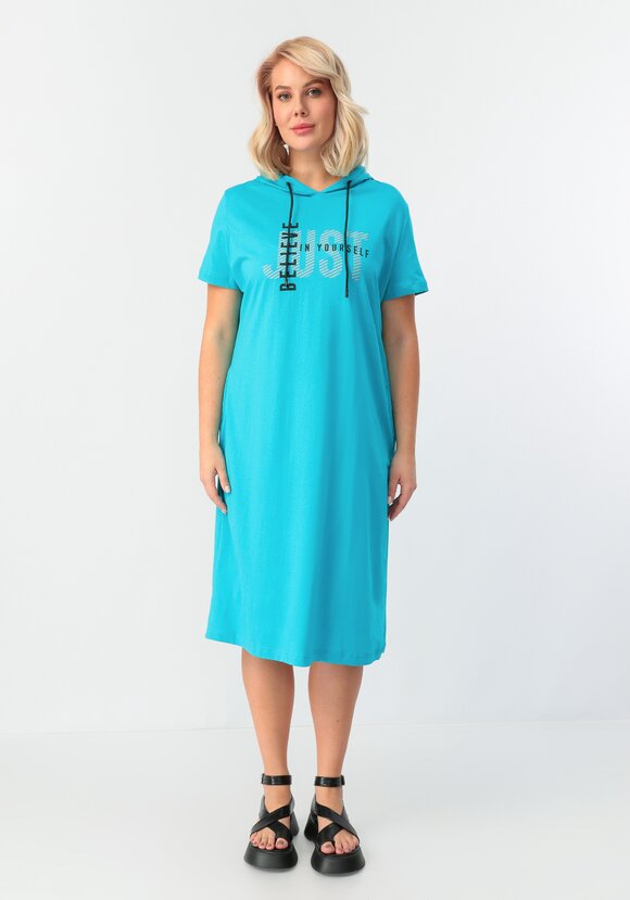 Платье с капюшоном свободного кроя шир.  580, рис. 16