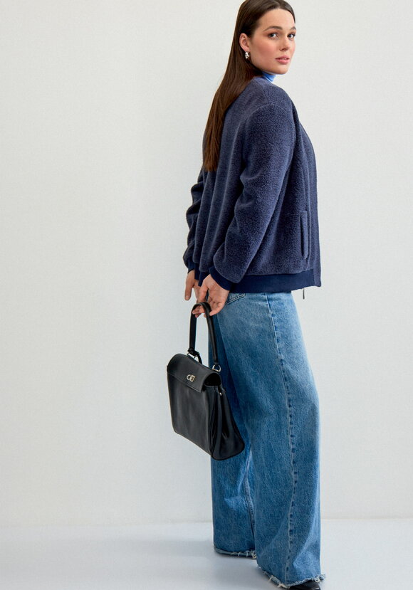 Бомбер на молнии с воротником-стойкой шир.  580, рис. 6