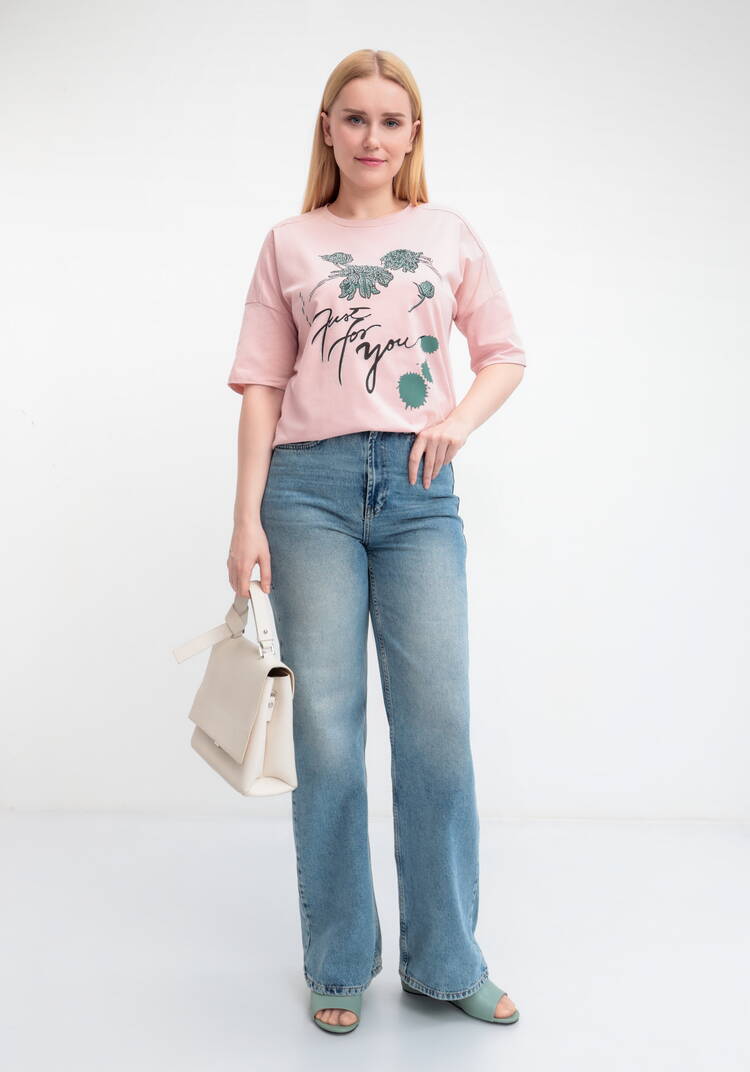 Футболка с принтом и рукавом 3/4 шир.  750, рис. 17