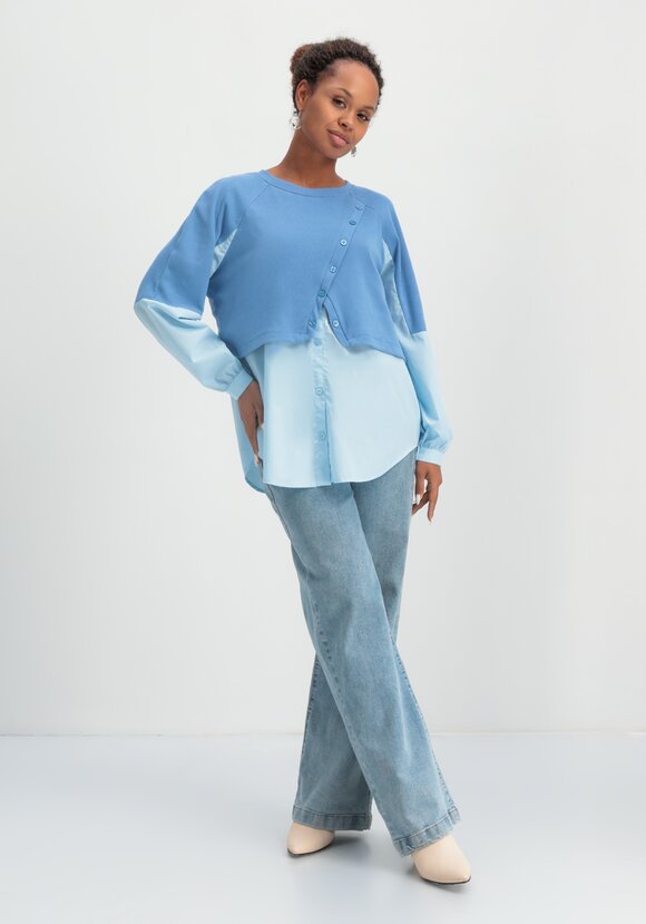 Свитшот с имитацией двойки шир.  580, рис. 10