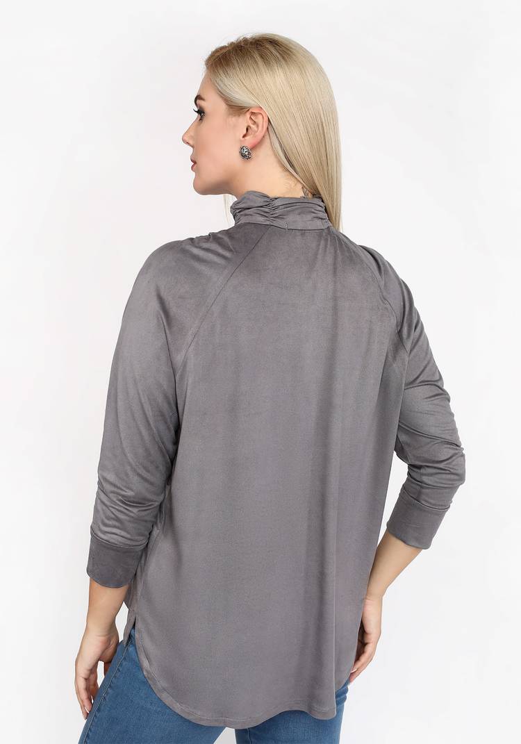 Блуза с драпировкой на рукавах шир.  750, рис. 10