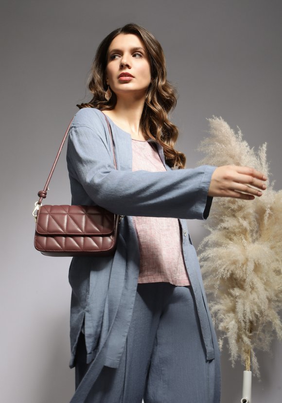 Кардиган женский с поясом Элеонора шир.  580, рис. 9