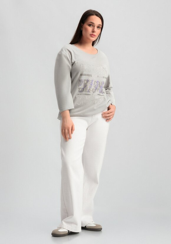 Лонгслив с декором из страз шир.  580, рис. 18