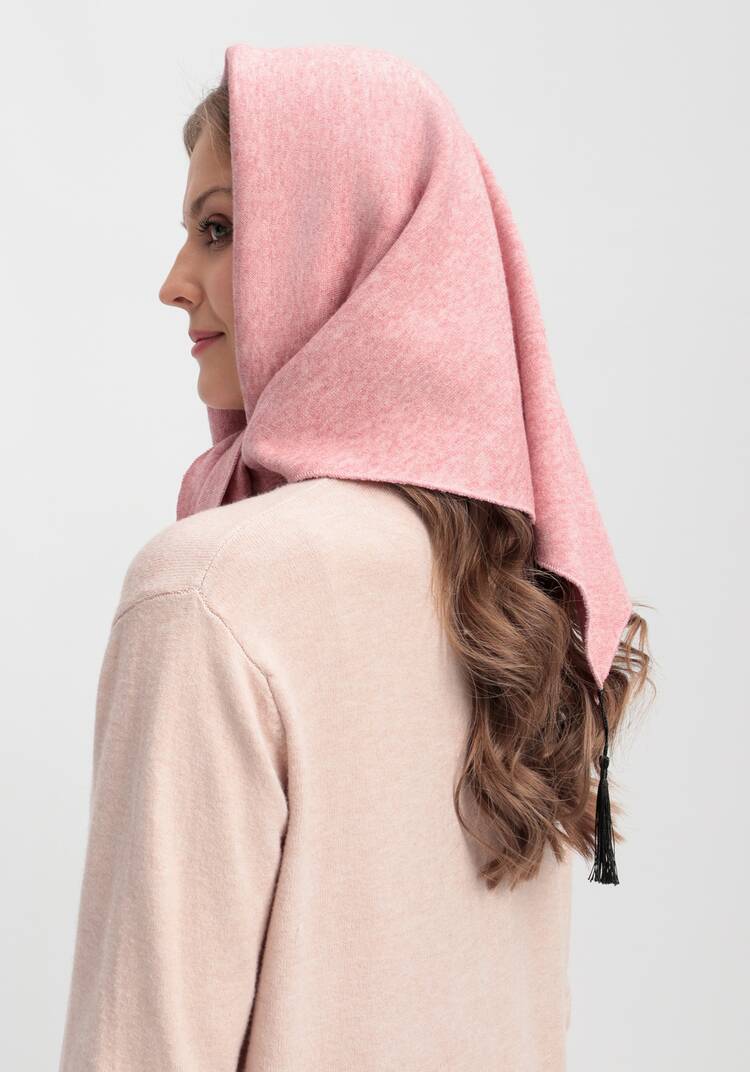 Косынка женская вязаная из ангоры шир.  750, рис. 13