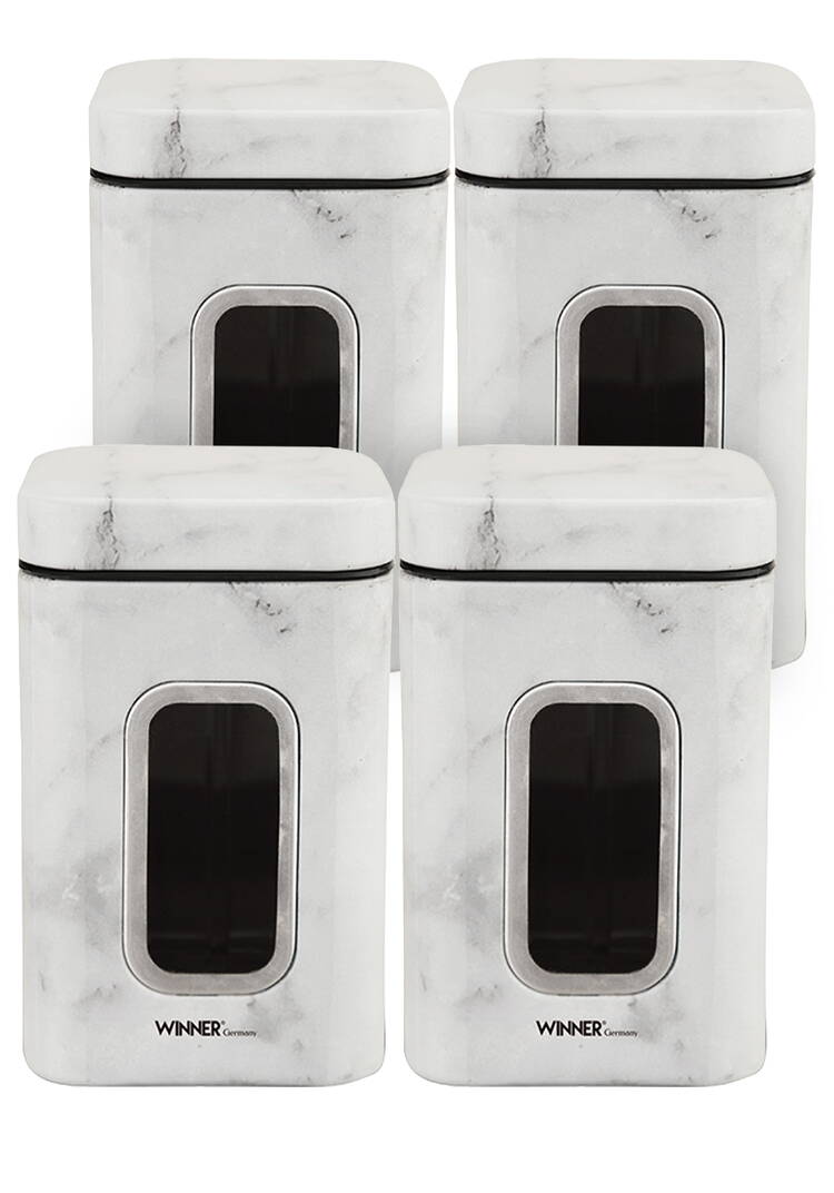 Набор стальных контейнеров Мрамор 4шт шир.  750, рис. 3