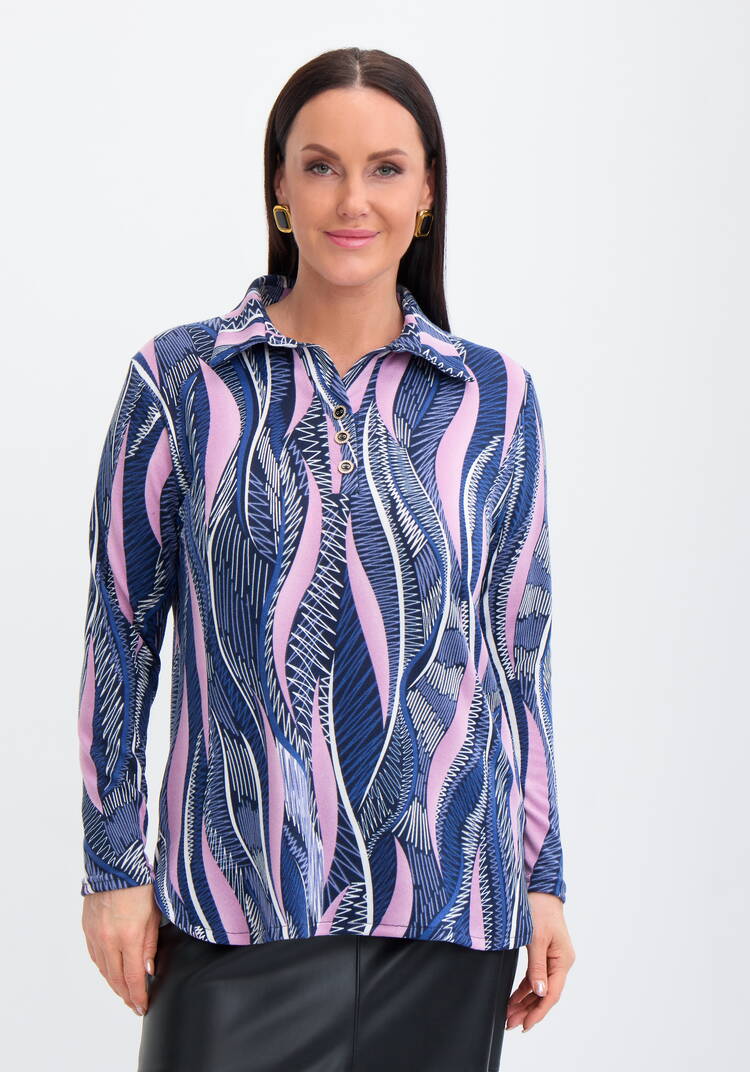 Лонгслив-поло Медея шир.  750, рис. 10