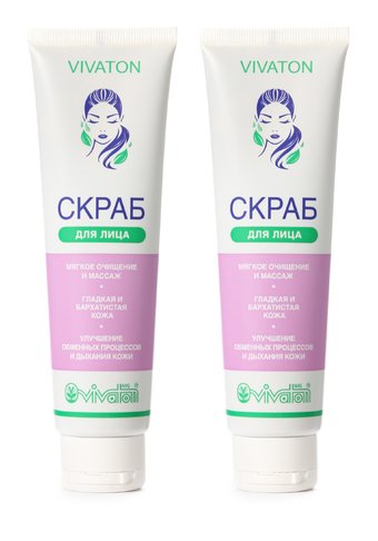 Скраб для лица регенерирующий, 2 шт.