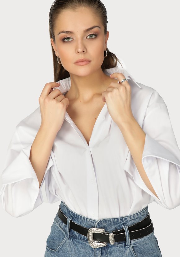 Рубашка с объемным манжетом шир.  580, рис. 3