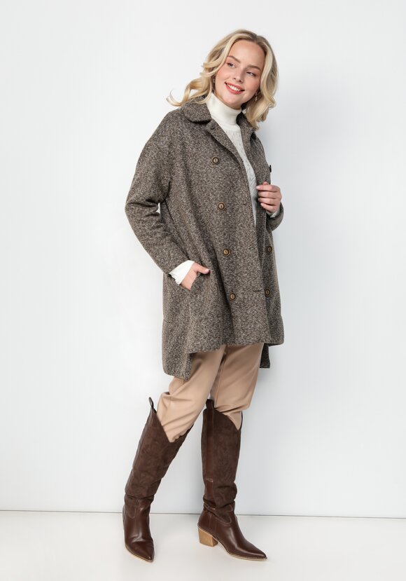 Полупальто свободного кроя шир.  580, рис. 33