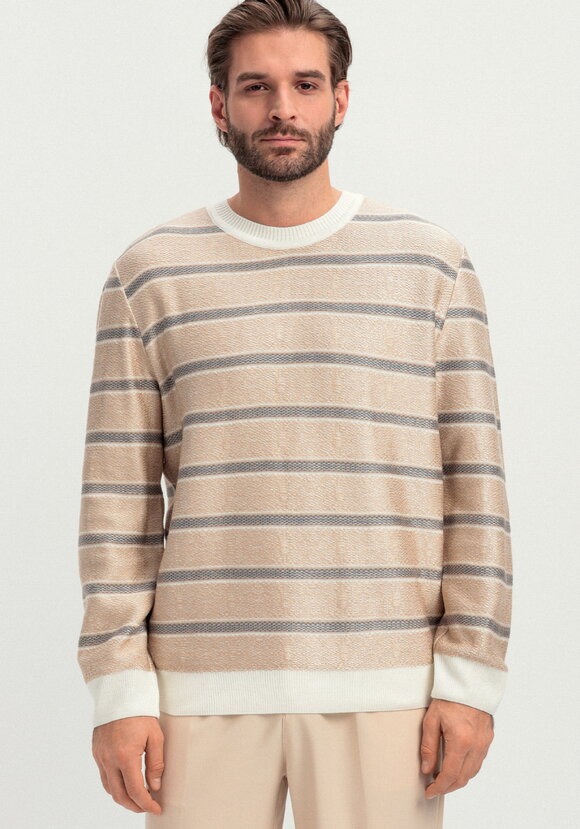 Джемпер в полоску с контрастными манжетами шир.  580, рис. 22