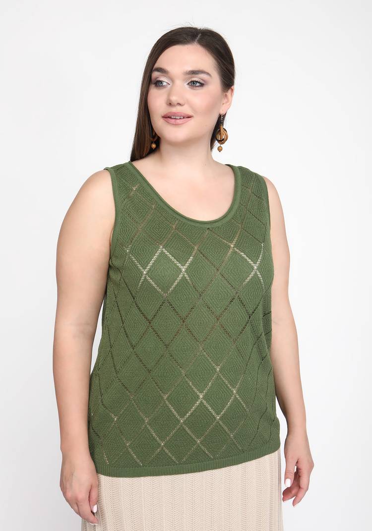 Топ ажурный ромбик шир.  750, рис. 9