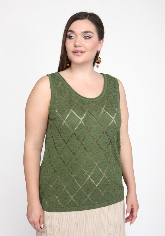 Топ ажурный ромбик шир.  580, рис. 9