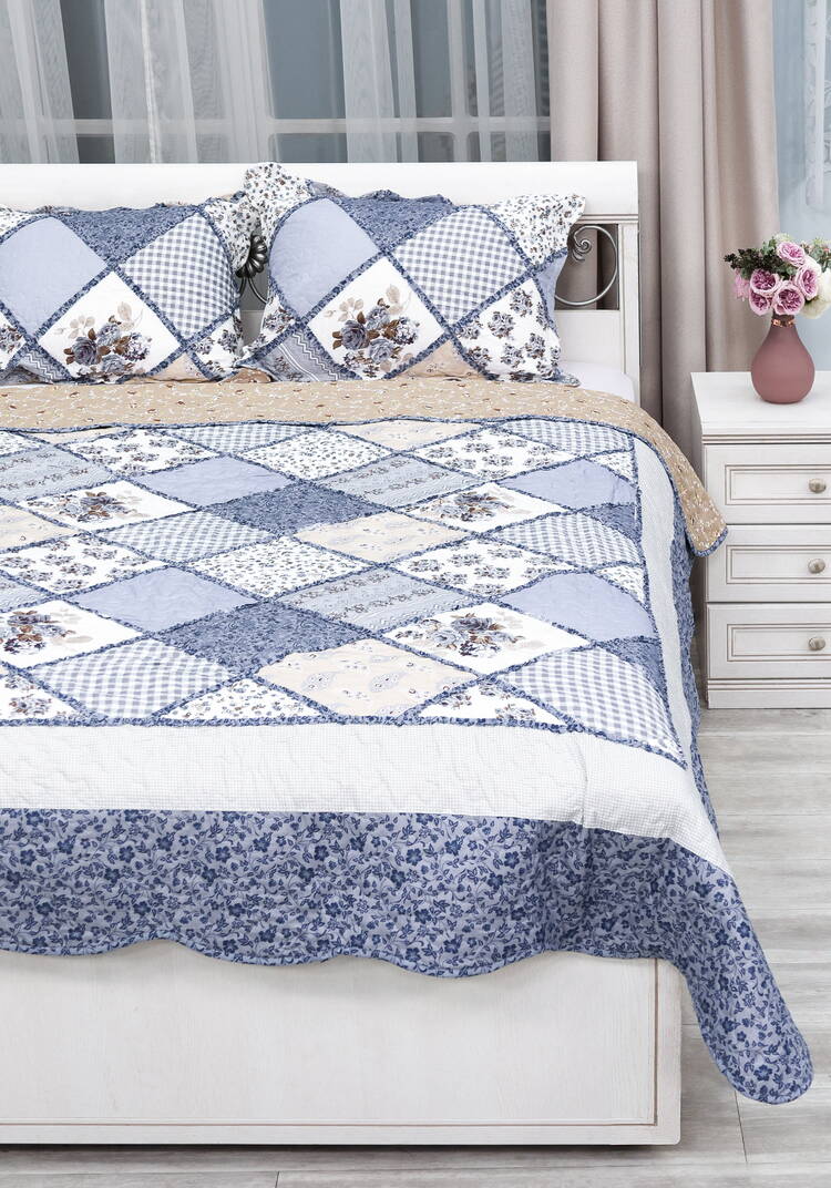 Покрывало с наволочками Печворк шир.  750, рис. 60