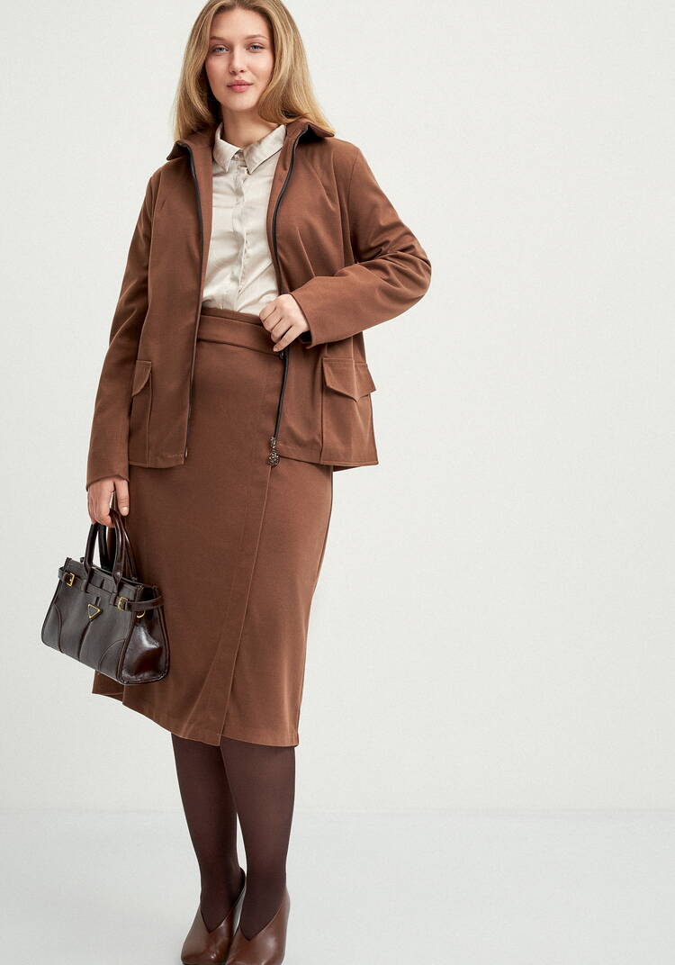 Жакет прямого силуэта на молнии шир.  750, рис. 7