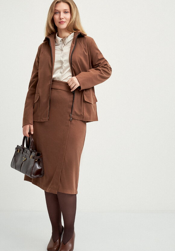 Жакет прямого силуэта на молнии шир.  580, рис. 7