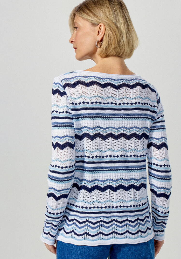 Джемпер с морским орнаментом шир.  750, рис. 3