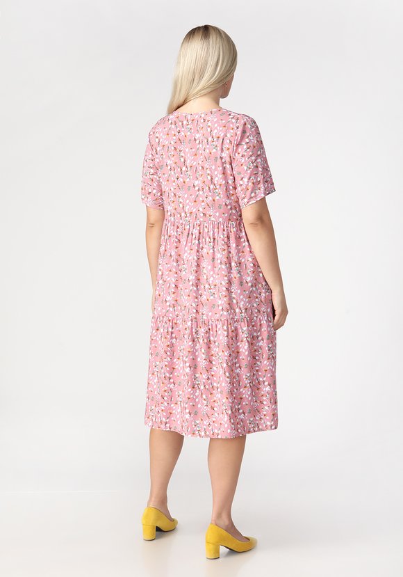 Платье с отрезной талией и коротким рукавом шир.  580, рис. 13