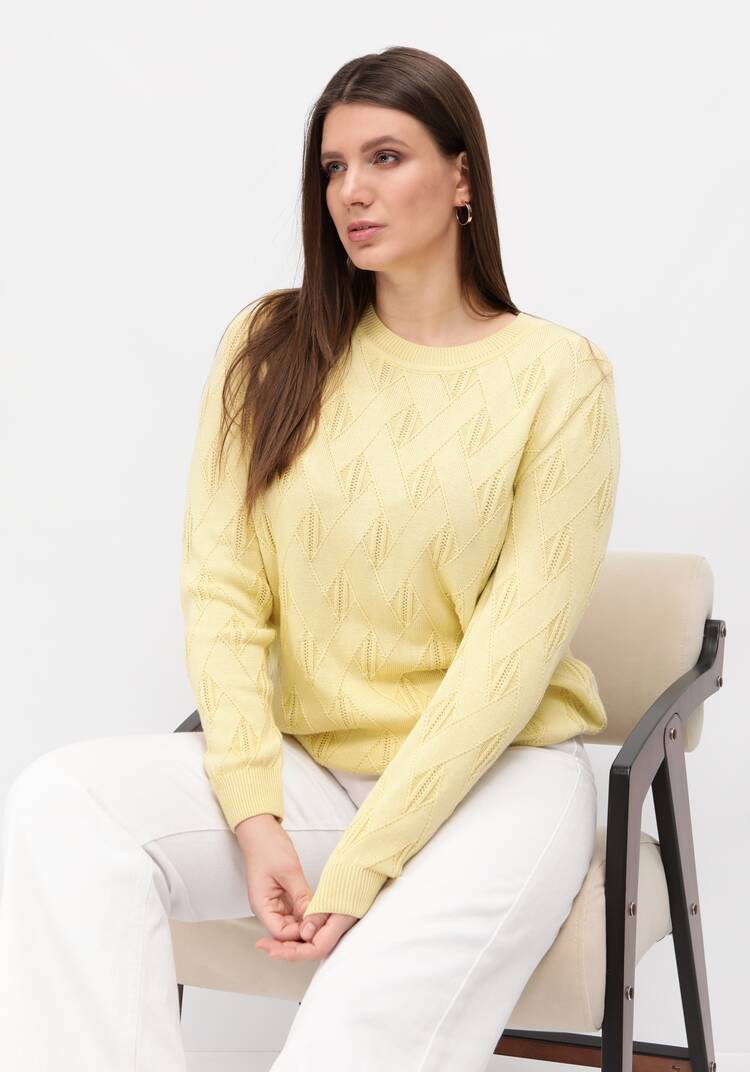 Джемпер ажурный удлиненный шир.  750, рис. 48