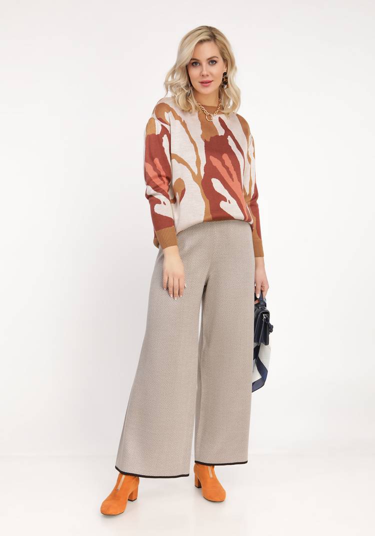 Джемпер прямого кроя с абстрактным рисунком шир.  750, рис. 11