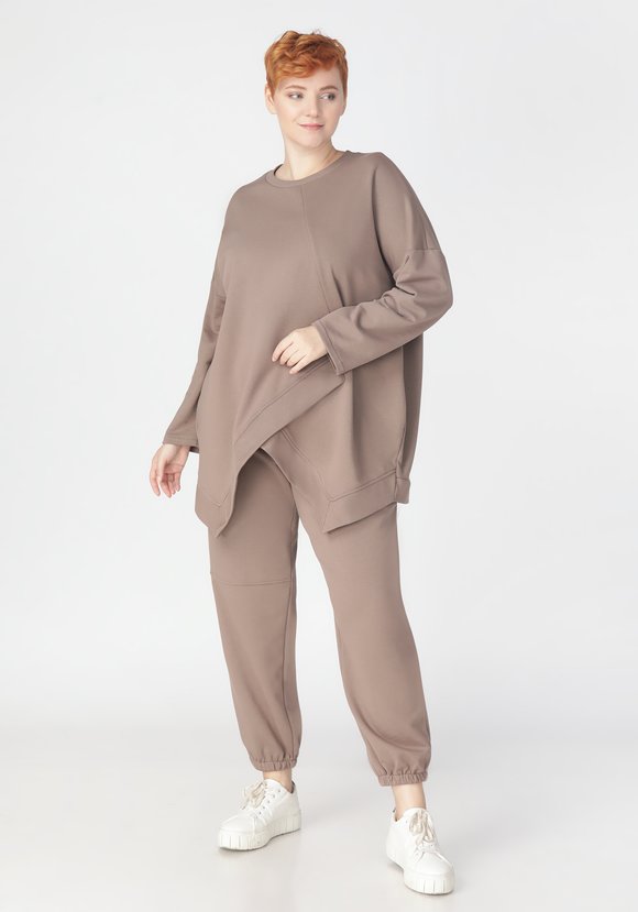 Брюки свободные на резинке с карманами шир.  580, рис. 3