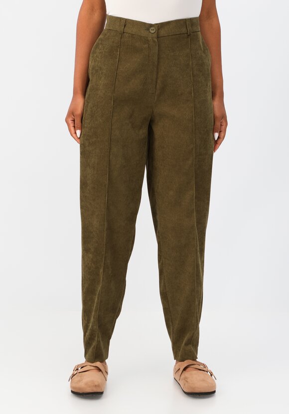 Брюки-бананы вельветовые с карманами шир.  580, рис. 4