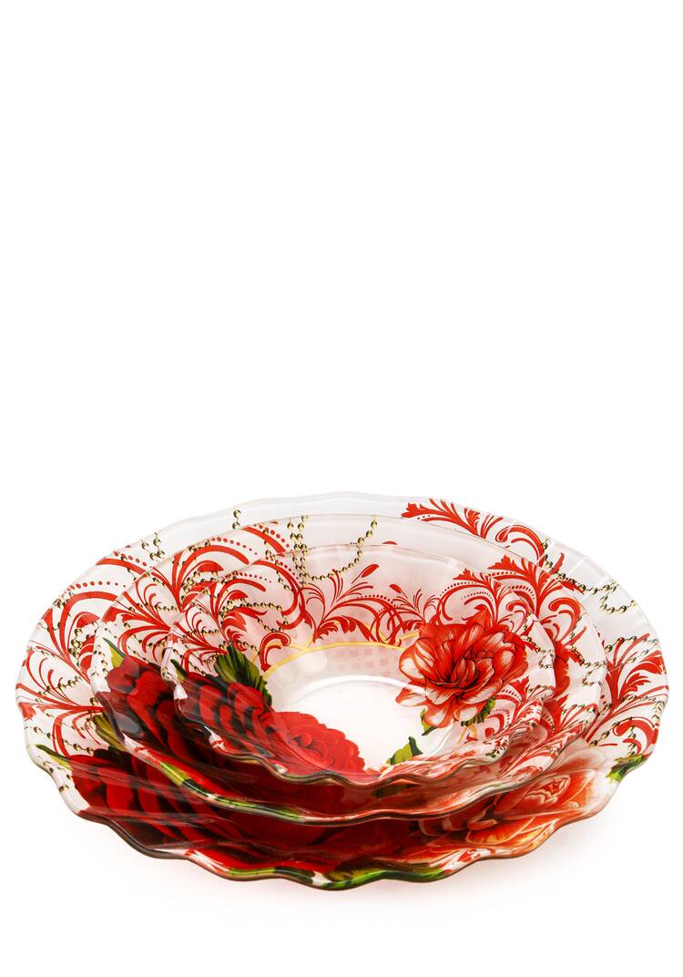 Набор салатников из стекла, 3 шт. шир.  750, рис. 45