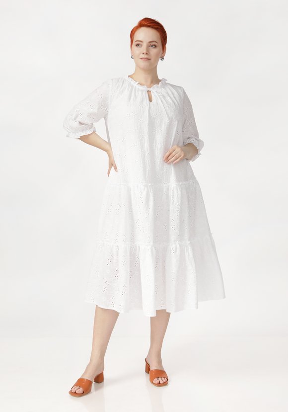 Платье ярусное свободного кроя шир.  580, рис. 6