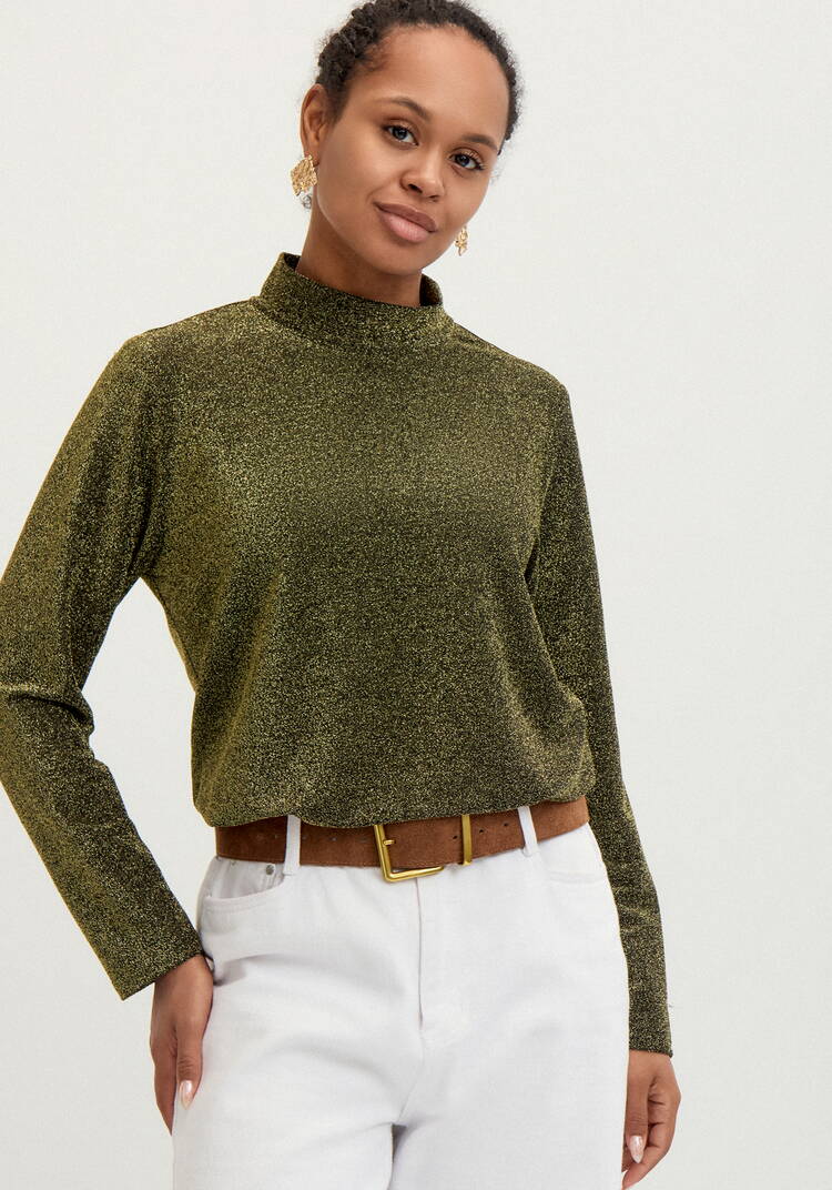 Блуза свободного кроя с мерцанием шир.  750, рис. 16