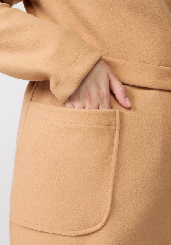 Пальто удлиненное с поясом шир.  580, рис. 14