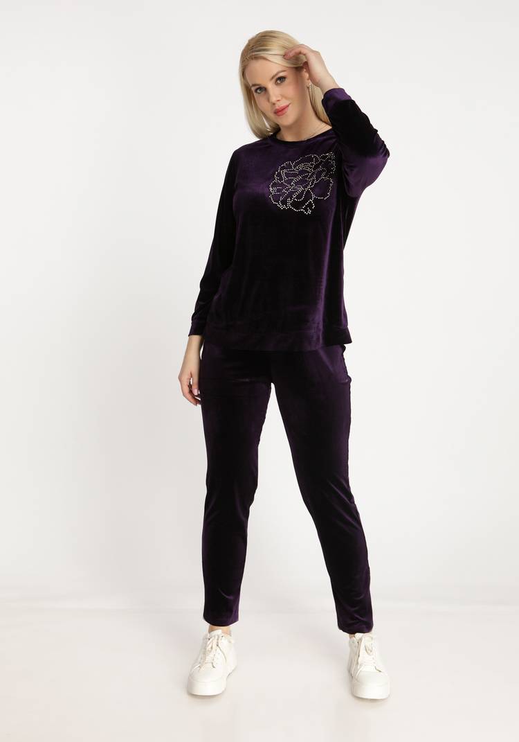 Костюм из бархата с аппликацией шир.  750, рис. 17