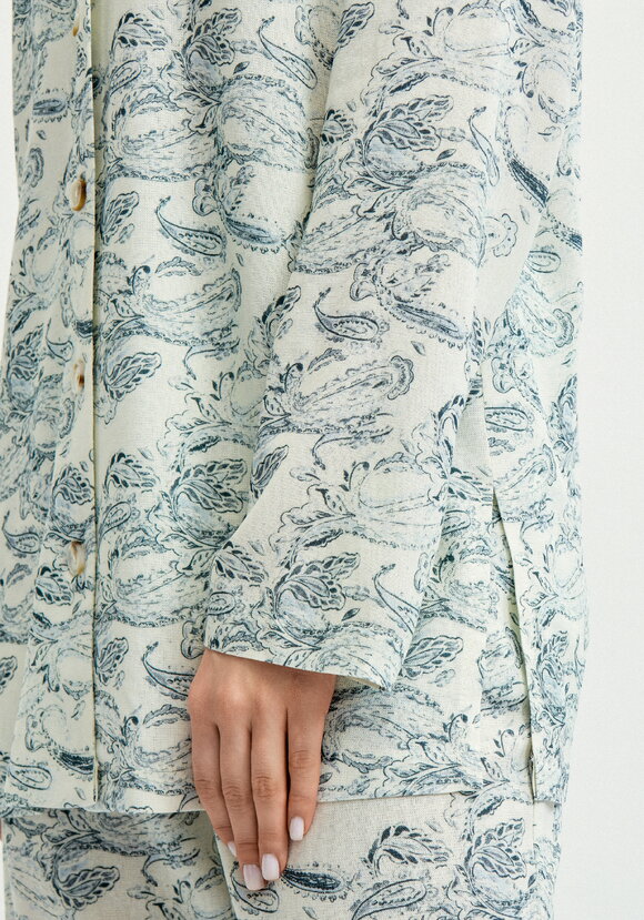 Рубашка с длинным рукавом изо льна шир.  580, рис. 14