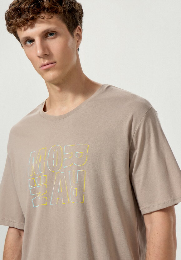 Комплект футболок с лаконичным принтом, 2 шт. шир.  580, рис. 45