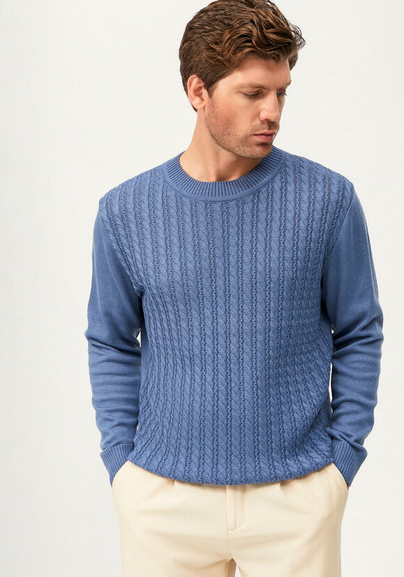 Джемпер с косами на передней полочке шир.  580, рис. 8