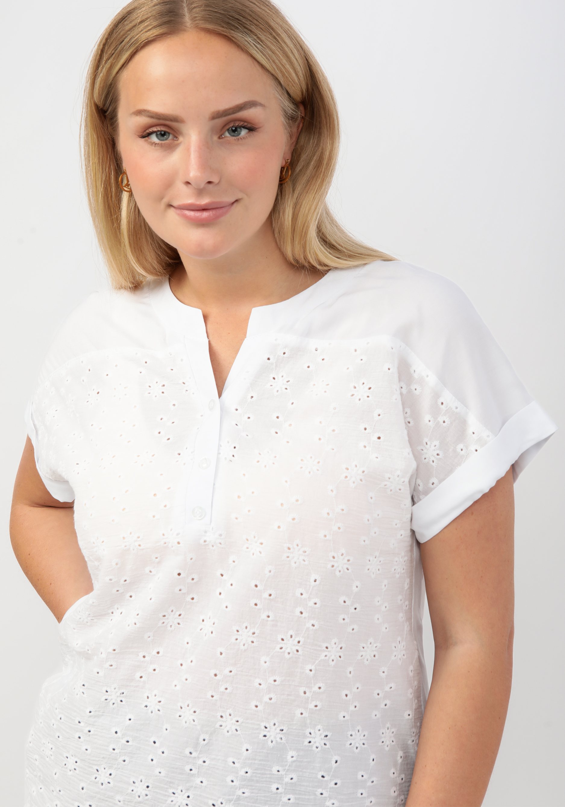 Блуза "Анна" Vittori Vi, размер 52, цвет белый - фото 7