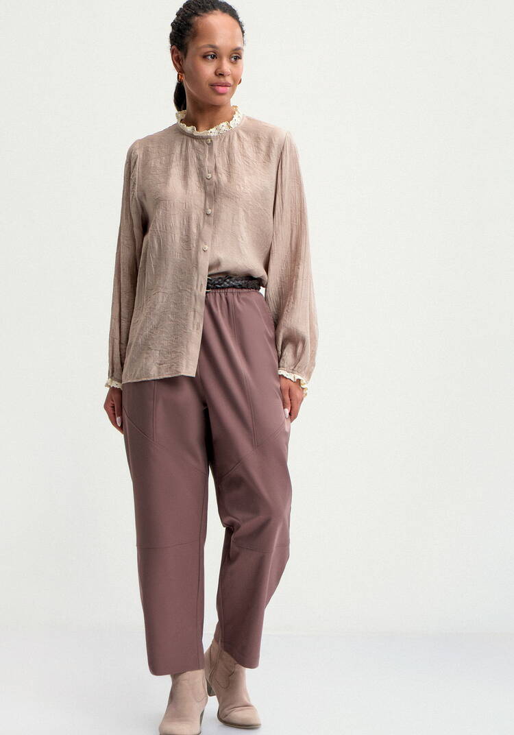 Блуза с отделкой кружева Аниса шир.  750, рис. 2